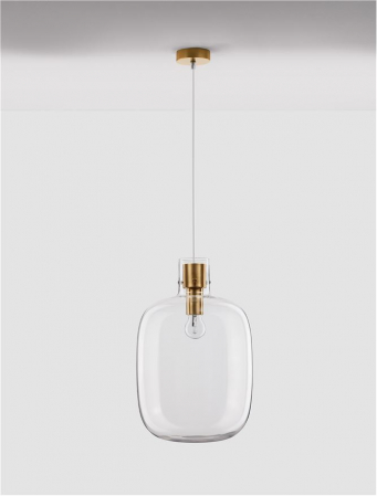 9236630 Pendul Nova Luce CINZIA E27 1x12W   Metal Brass Gold  IP20 [3]