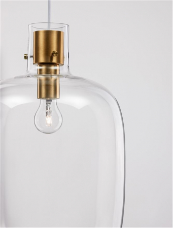 9236630 Pendul Nova Luce CINZIA E27 1x12W   Metal Brass Gold  IP20 [6]