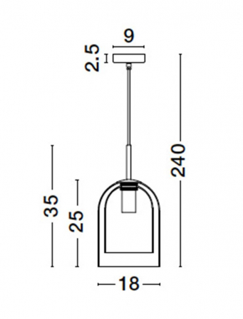 9236730 Pendul Nova Luce VELOR E27 1x12W   Metal Champagne  IP20 [7]