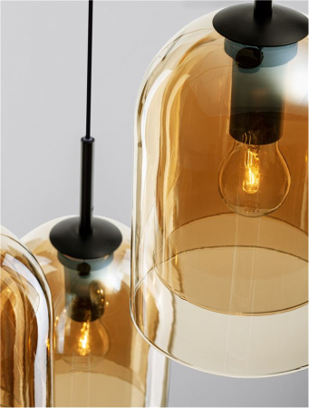 9236735 Lustra Nova Luce VELOR E27 3x12W   Metal Champagne  IP20 [6]