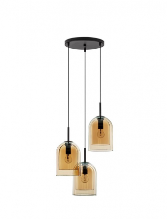 9236735 Lustra Nova Luce VELOR E27 3x12W   Metal Champagne  IP20