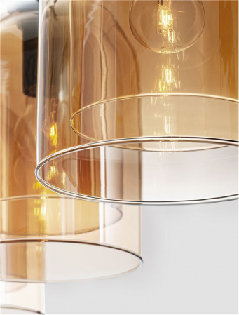9236740 Lustra Nova Luce VELOR E27 3x12W   Metal Champagne  IP20 [5]