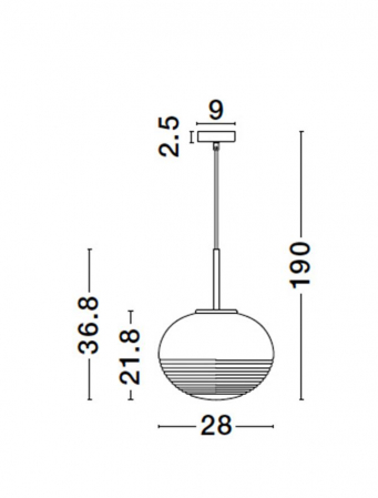 9236750 Pendul Nova Luce MAEVE E27 1x12W   Metal Brass Gold  IP20 [7]