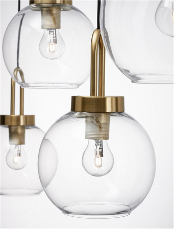 9241180 Lustra Nova Luce IRVINE E27 4x12W   Metal Brass Gold  IP20 [5]