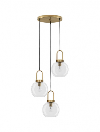 Moderne - 9241190 Lustra Nova Luce IRVINE E27 3x12W   Metal Brass Gold  IP20