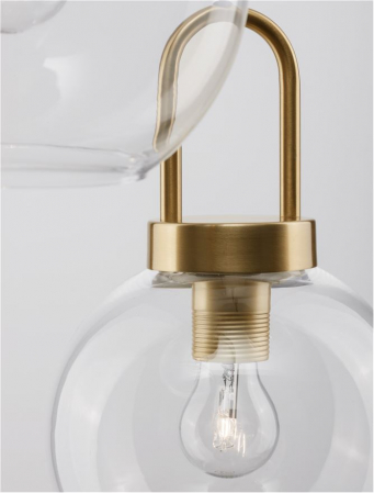 9241190 Lustra Nova Luce IRVINE E27 3x12W   Metal Brass Gold  IP20 [6]