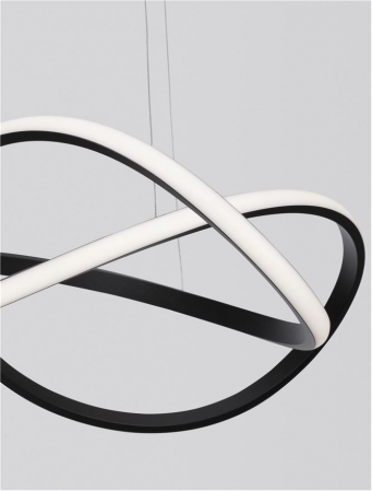 9248107 Lustra Nova Luce AMARA LED 28W 1600lm 3000K Aluminium & Acrylic Sandy Black Dimabil Triac IP20 [7]