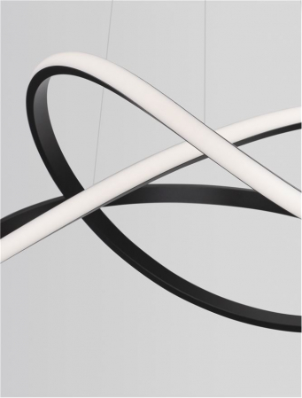 9248107 Lustra Nova Luce AMARA LED 28W 1600lm 3000K Aluminium & Acrylic Sandy Black Dimabil Triac IP20 [8]