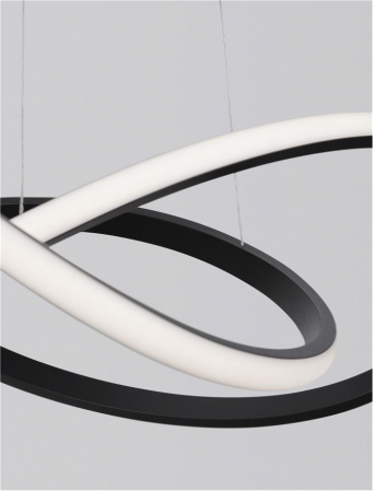 9248107 Lustra Nova Luce AMARA LED 28W 1600lm 3000K Aluminium & Acrylic Sandy Black Dimabil Triac IP20 [5]