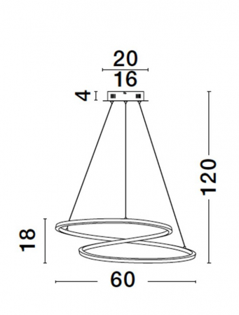 9248109 Lustra Nova Luce GIRISH LED 41W 2000lm 3000K Stainless Steel & Acrylic Gold & Stainless Steel Dimabil Triac IP20 [8]
