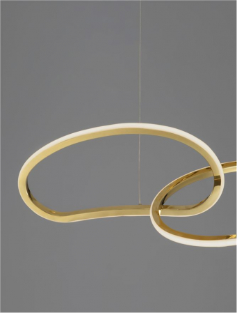 9248110 Lustra Nova Luce GIRISH LED 41W 2000lm 3000K Stainless Steel & Acrylic Gold Dimabil Triac IP20 [7]