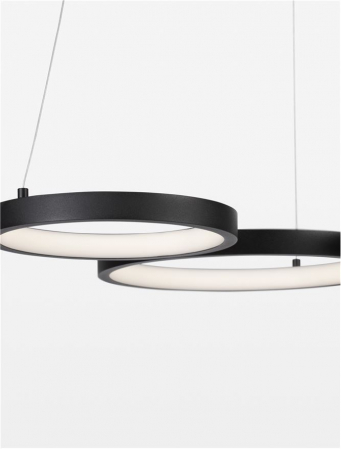 9248115 Lustra Nova Luce MAGNUS LED 28W 1900lm 3000K Aluminium & Acrylic Sandy Black Dimabil Triac IP20 [5]
