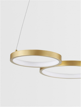 9248116 Lustra Nova Luce MAGNUS LED 28W 1900lm 3000K Aluminium & Acrylic Brass Gold Dimabil Triac IP20 [4]