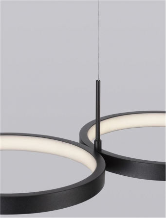 9248117 Lustra Nova Luce MAGNUS LED 41W 2300lm 3000K Aluminium & Acrylic Sandy Black Dimabil Triac IP20 [7]