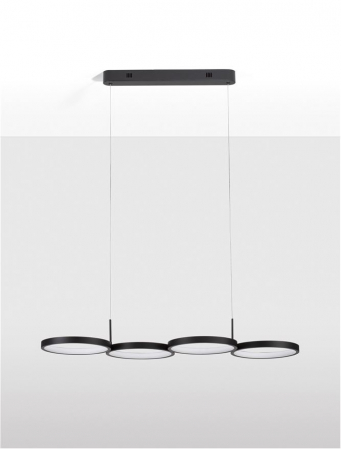9248117 Lustra Nova Luce MAGNUS LED 41W 2300lm 3000K Aluminium & Acrylic Sandy Black Dimabil Triac IP20 [2]