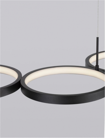 9248117 Lustra Nova Luce MAGNUS LED 41W 2300lm 3000K Aluminium & Acrylic Sandy Black Dimabil Triac IP20 [9]