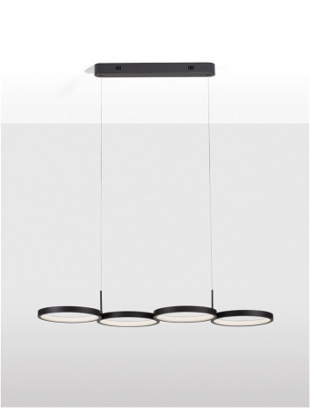 9248117 Lustra Nova Luce MAGNUS LED 41W 2300lm 3000K Aluminium & Acrylic Sandy Black Dimabil Triac IP20 [3]