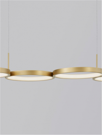 9248118 Lustra Nova Luce MAGNUS LED 41W 2300lm 3000K Aluminium & Acrylic Brass Gold Dimabil Triac IP20 [5]