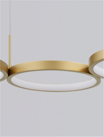 9248118 Lustra Nova Luce MAGNUS LED 41W 2300lm 3000K Aluminium & Acrylic Brass Gold Dimabil Triac IP20 [4]