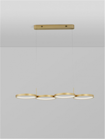9248118 Lustra Nova Luce MAGNUS LED 41W 2300lm 3000K Aluminium & Acrylic Brass Gold Dimabil Triac IP20 [3]