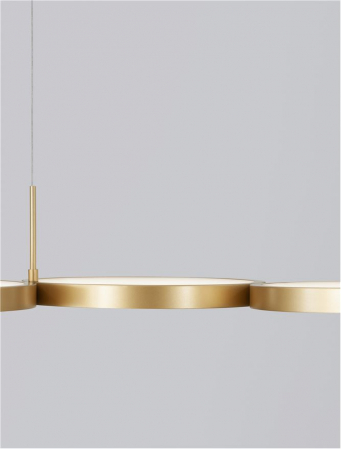 9248118 Lustra Nova Luce MAGNUS LED 41W 2300lm 3000K Aluminium & Acrylic Brass Gold Dimabil Triac IP20 [6]