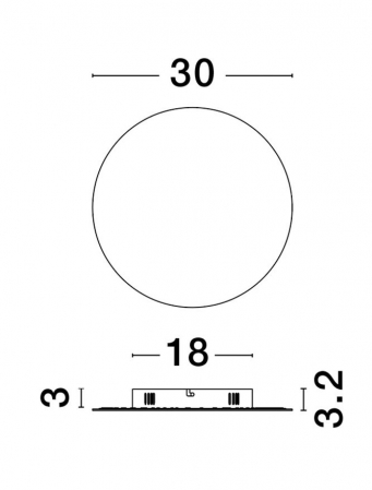 9248152 Aplica Nova Luce CYRCLE LED 22W 2300lm 3000K Aluminium & Acrylic Sandy White Nedimabil IP20 [8]