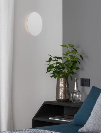 9248152 Aplica Nova Luce CYRCLE LED 22W 2300lm 3000K Aluminium & Acrylic Sandy White Nedimabil IP20 [1]
