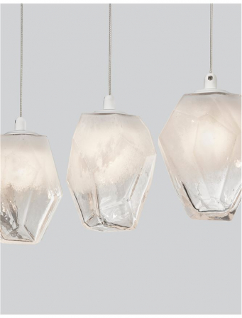 9260235 Lustra Nova Luce ICE G9 5x5W   Metal & Glass Gradient white  IP20 [1]