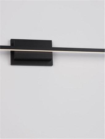 9267020 Aplica Nova Luce AZURE LED 28W 1750lm 3000K Aluminium & Acrylic Sandy Black Nedimabil IP20 [4]