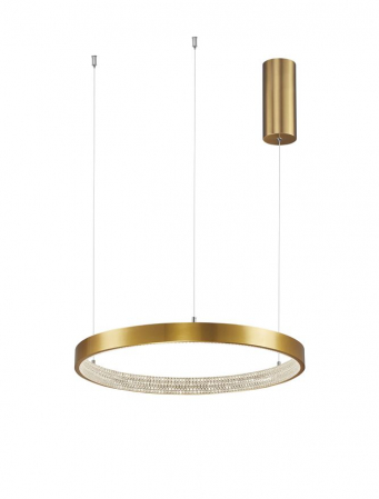 ILUMINAT INTERIOR - 9285401 Suspensie Nova Luce PRESTON LED 25W 1800lm 3000K IP20 Aluminiu/Acril  Antique Gold Brass