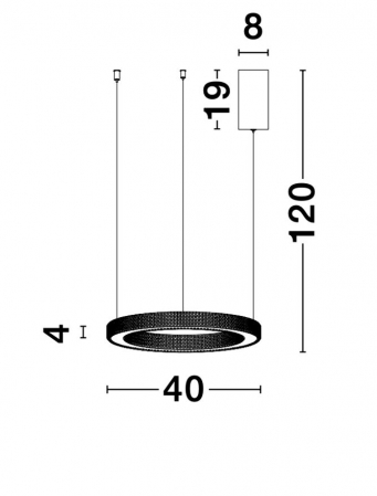 9285410 Suspensie Nova Luce FIORE LED 40W 2139lm 3000K IP20 Aluminiu/Acril  Antique Gold Brass NOVALUCE [3]