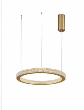 9285410 Suspensie Nova Luce FIORE LED 40W 2139lm 3000K IP20 Aluminiu/Acril  Antique Gold Brass NOVALUCE
