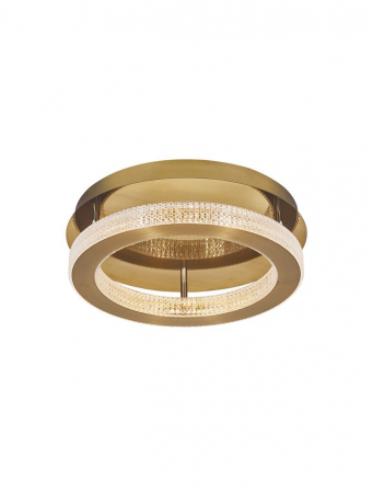 Moderne - 9285420 Plafoniera Nova Luce FIORE LED 40W 2139lm 3000K IP20 Aluminiu/Acril  Antique Gold Brass