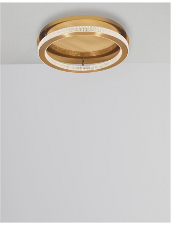 9285420 Plafoniera Nova Luce FIORE LED 40W 2139lm 3000K IP20 Aluminiu/Acril  Antique Gold Brass [1]