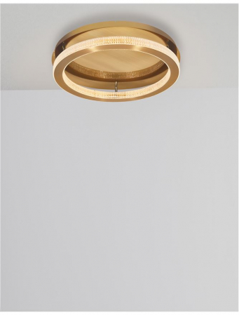 9285420 Plafoniera Nova Luce FIORE LED 40W 2139lm 3000K IP20 Aluminiu/Acril  Antique Gold Brass [2]