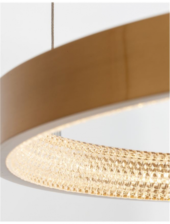 9285601 Suspensie Nova Luce PRESTON LED 37W 2264lm 3000K IP20 Aluminiu/Acril  Antique Gold Brass [4]