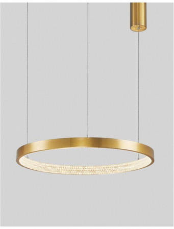9285601 Suspensie Nova Luce PRESTON LED 37W 2264lm 3000K IP20 Aluminiu/Acril  Antique Gold Brass [2]