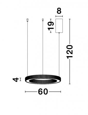 9285610 Suspensie Nova Luce FIORE LED 60W 3530lm 3000K IP20 Aluminiu/Acril  Antique Gold Brass NOVALUCE [7]