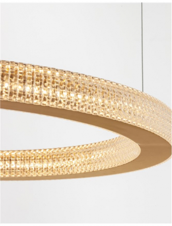 9285610 Suspensie Nova Luce FIORE LED 60W 3530lm 3000K IP20 Aluminiu/Acril  Antique Gold Brass NOVALUCE [4]
