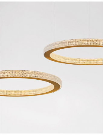 9285610 Suspensie Nova Luce FIORE LED 60W 3530lm 3000K IP20 Aluminiu/Acril  Antique Gold Brass NOVALUCE [6]