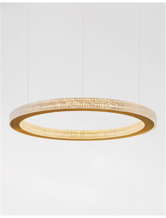 9285610 Suspensie Nova Luce FIORE LED 60W 3530lm 3000K IP20 Aluminiu/Acril  Antique Gold Brass NOVALUCE [5]