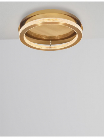 9285620 Plafoniera Nova Luce FIORE LED 60W 3530lm 3000K IP20 Aluminiu/Acril  Antique Gold Brass [2]
