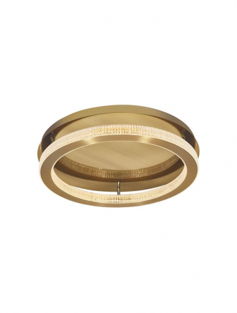 Moderne - 9285620 Plafoniera Nova Luce FIORE LED 60W 3530lm 3000K IP20 Aluminiu/Acril  Antique Gold Brass