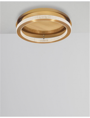 9285620 Plafoniera Nova Luce FIORE LED 60W 3530lm 3000K IP20 Aluminiu/Acril  Antique Gold Brass [1]