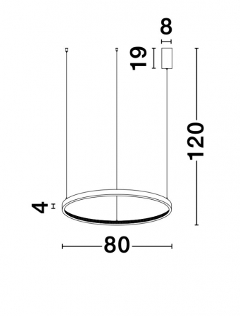 9285801 Suspensie Nova Luce PRESTON LED 50W 2727lm 3000K IP20 Aluminiu/Acril  Antique Gold Brass [2]