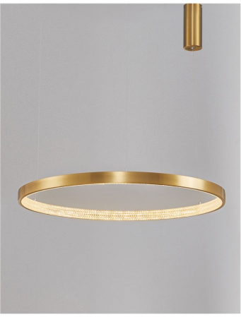 9285801 Suspensie Nova Luce PRESTON LED 50W 2727lm 3000K IP20 Aluminiu/Acril  Antique Gold Brass [1]
