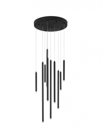 9287945 Candelabru Nova Luce TRIMLE LED 26W 1861lm 3000K  Aluminium & Acrylic Sandy Black Dimabil Triac IP20
