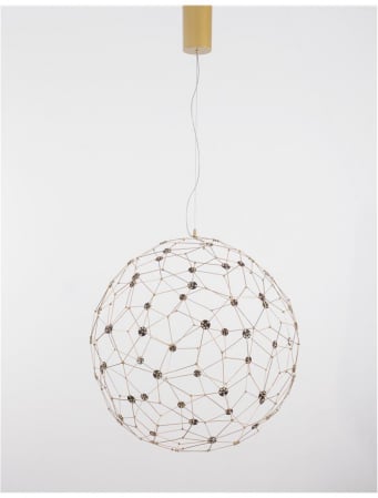 9288080 Suspensie Nova Luce SOLE LED 21,6W 2520lm 3000K IP20 Metal Gold [1]