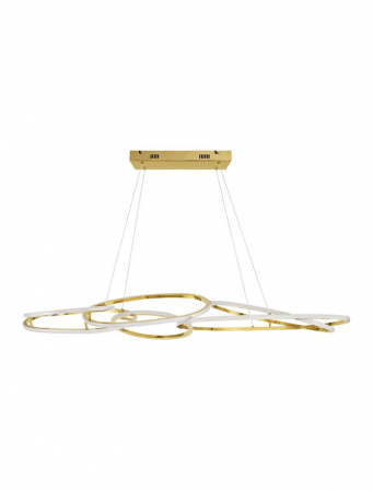 ILUMINAT - 9289083 Lustra Nova Luce NUDOS LED 158W 11060lm 3000K  Aluminium & Acrylic Gold Dimabil Triac IP20