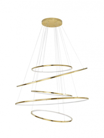 Moderne - 9289084 Candelabru Nova Luce NUDOS LED 281W 19670lm 3000K Aluminium & Acrylic Gold Dimabil Triac IP20
